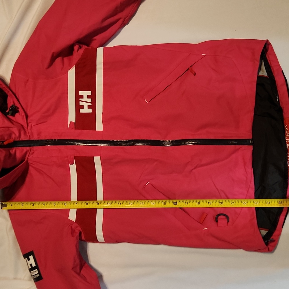 Helly Hanson Salt Flag Pink Red Waterproof Sailing Jacket (Size XS) - Picture 11 of 16